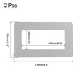 thumbnail image 2 of Switch Surround Plate Dual Gang Aluminum Plastic Bright Grey 216mm x 130mm 2Pcs, 2 of 5
