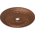 thumbnail image 3 of 35 1/8"OD x 4 7/8"ID x 2 1/2"P Viceroy Ceiling Medallion (Fits Canopies up to 4 7/8"), Hand-Painted Polished Copper, 3 of 6