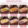 thumbnail image 5 of NOGIS 200Pcs Hot Dog Trays, 5.5'' Paper Food Trays Eco Friendly, Rectangular Fluted Hot Dog Tray, Disposable Food Tray for Sandwiches and Hamburgers Hot Dog Cart Accessories, 5 of 7