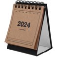 thumbnail image 1 of Mini Calendrier 2024 Petit Calendrier de Table Calendrier Décoratif Ornement de Bureau en Anglais, 1 of 9