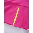thumbnail image 6 of YUUMIN 2Pcs Kids Cheerleading Sport Dance Outfit Girls Sleeveless Dress and Shorts Sets for Leotard Rose Red 8, 6 of 7