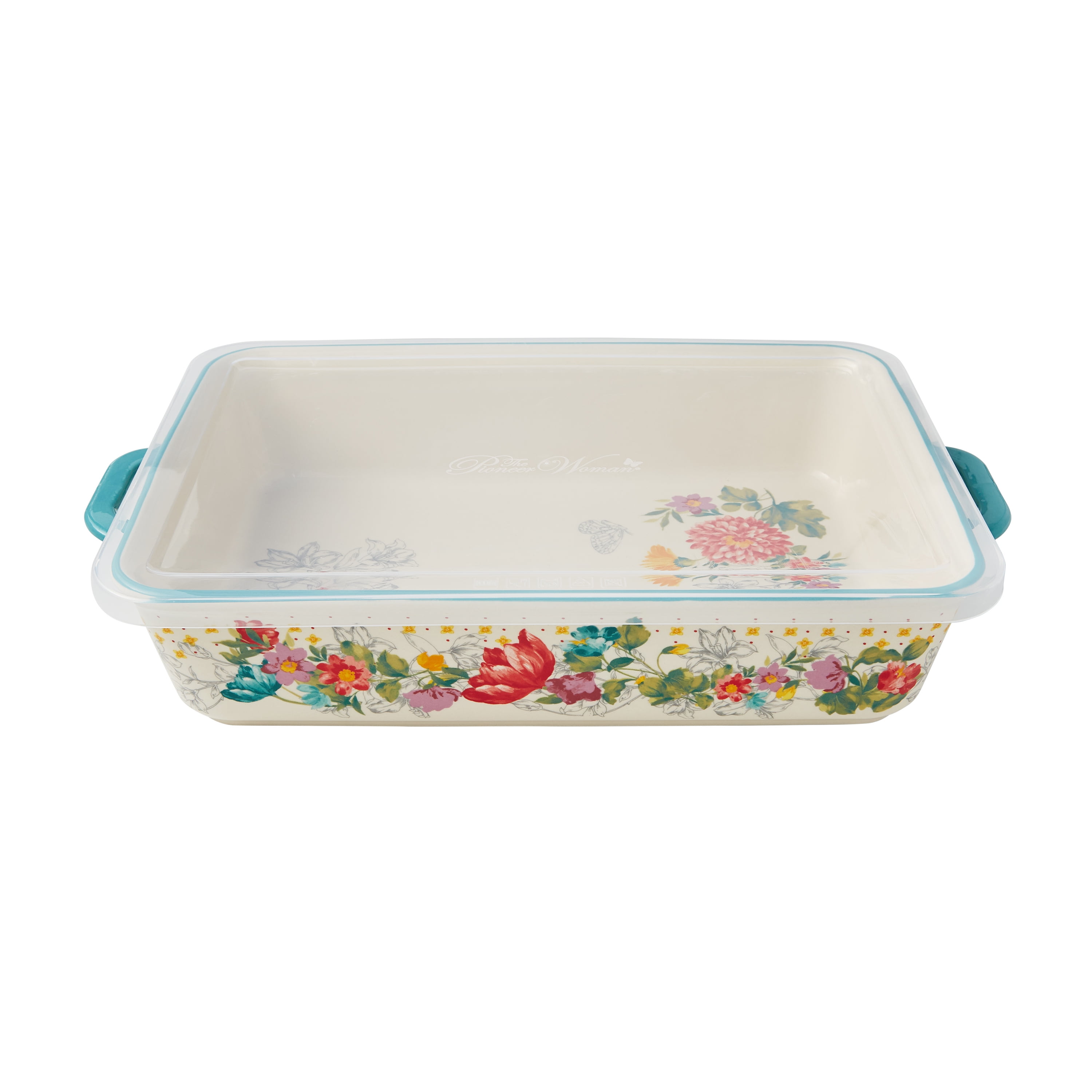 The Pioneer Woman Keepsake Floral 20-Piece Blue Bake & Prep Set with Baking  Dish & Measuring Cups