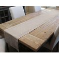 thumbnail image 3 of CleverDelights Natural Linen Hemstitched Table Runner - 16" x 72" - 100% Pure Linen, 3 of 3