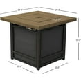 thumbnail image 6 of Grand Patio Propane Fire Pit Table Square - Smokeless, All-Weather, Stainless Steel - 29 In, Yellow, 6 of 9