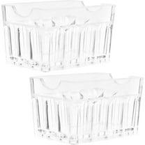 OFFIGAM 2-Pack Transparent Acrylic Sugar Packet Holder for Office and Home Use, Storage Organizer