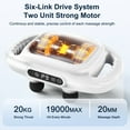 thumbnail image 4 of Cshidworld Massage Gun, 6 Heads Deep Tissue Massager, Portable Muscle Massage Gun for Back Neck Muscle Relieve, 9 Levels Speed Modes, Digital Display 6 Massage Heads Link Drive System, White, 4 of 7