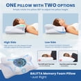 thumbnail image 5 of Sleep Doctor Approved Cervical Neck Pillow for Sleeping,Neck Pillows for Pain Relief,Memory Foam Pillow for Side, Back, Stomach Sleepers, Removable and Washable Cover,(23.62*13.38*5.11/3.39) White, 5 of 7