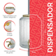 thumbnail image 3 of Vitrolero Dispensador De Agua Vidrio Cristal 5 Lts Vittori Acanalado 4 Piezas, 3 of 3