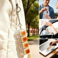 thumbnail image 3 of Caramel Bread Keyboard Fidget Toy Keychain, Clicking Sound, Stress Relief Gadget, 3 of 8