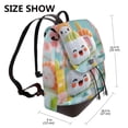 thumbnail image 2 of Easygdp Kawaii Sushi Characters Delight Mochila de Cuero para Mujeres, Bolso de Hombro, Bolsos de Mano de Moda para Trabajo y Viajes, 2 of 4
