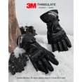 thumbnail image 2 of Guantes de invierno para motocicleta, impermeables, resistentes al viento, ligeros y cálidos, guantes de pantalla táctil para motociclismo, senderismo y otros deportes al aire libre, 2 of 5