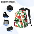 thumbnail image 5 of Easygdp Vegetables Casual Laptop Backpack, Large Capacity Schoolpack for School, Travel, Business, 5 of 8
