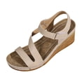 thumbnail image 1 of DAFEI Sandales Femmes Habillées à Plateforme Compensée Sandales Légères d'Été à Bride Sandales Décontractées de Vacances Augmenter la Hauteur Chaussures Rétro de Villégiature, 1 of 8