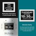 thumbnail image 4 of American Lifetime Dementia Clock Large Digital Clock for Seniors, Digital Clock Large Display, Custom Alarms, Clock with Day & Date for Elderly, Large Number Digital Clock White, 15 Inch, 4 of 5