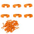 thumbnail image 4 of Anillos de identificación para patas Bling Bling 100 piezas Anillos para patas de aves de corral naranja, 4 of 12