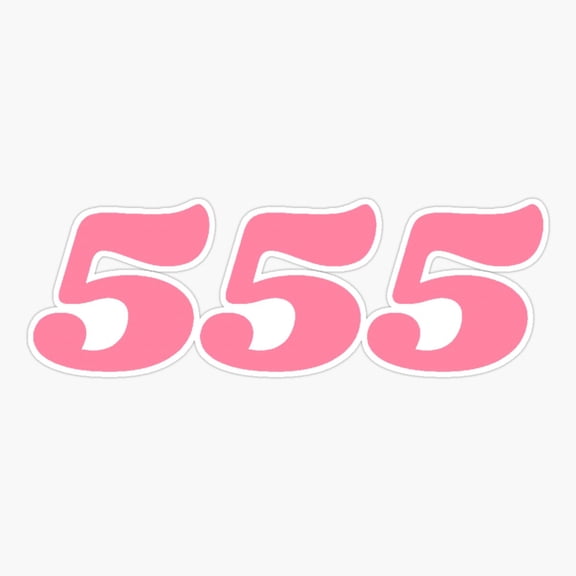 555|Angel number Sticker