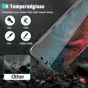[2+2 Pack] Galaxy S21 Screen Camera Protector, 9H Tempered Glass Scratch Resistant, Ultrasonic Fingerprint Support, for Samsung 5G 6.2 Inch Protector