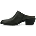 thumbnail image 3 of Journee Womens Tomeka Pointed Toe Cuban Heel Comfort Casual Mules, 3 of 10
