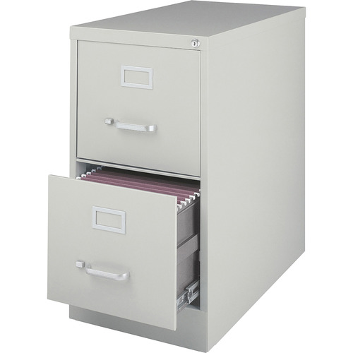 Lorell, Vertical Fle - 2-Drawer, 1 Each, Light Gray - image 2 of 7