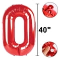 thumbnail image 3 of Globo digital Kelfuoya 30, número 30, lámina de mylar, color rojo, 1 m, 3 of 5