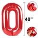 thumbnail image 3 of Globo Kelfuoya Número 50 Rojo de 40" en Papel Metalizado Mylar, 3 of 7