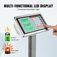 thumbnail image 4 of VEVOR Computing Digital Platform Scale, 660 lbs Load, 0.1 lbs Accuracy Computing Floor Scale with LB/KG, Tare, Price Calculator, Stainless Steel High-Definition Display for Boxes, Luggages, FCC Listed, 4 of 9