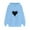 Sky Blue, variant on ibuvkizy Womens Tops Women's Comfortable Sweater Heart Pattern Printed Women's Hooded Pocket Drawstring Sweater,Tshirts for Women,Plus Size Blouses Shirts,Summer Tops for Women 2025