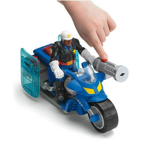 Fisher-Price Hero World Rescue Heroes Jake Justice and Motorcycle