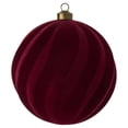thumbnail image 4 of 3 Count Red Flocked Christmas Ornaments, by My Texas House, 4 of 6