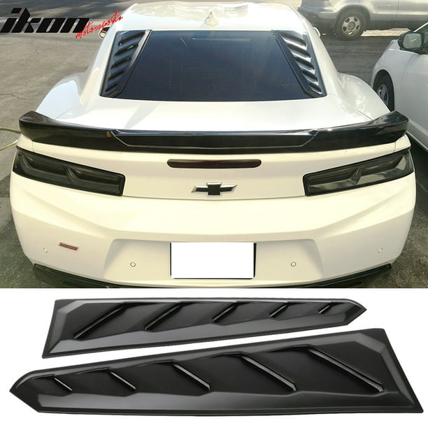 Ikon Motorsports Compatible with 1621 Chevy Camaro ABS Rear Window