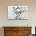 thumbnail image 2 of wall26 - Canvas Print Wall Art - Day of The Dead (Dia De Los Muertos) Themed Skull and Flowers - Gallery Wrap Modern Home Art | Ready to Hang - 16x24 inches, 2 of 4