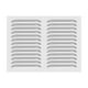 thumbnail image 1 of Cubierta de ventilación de acero inoxidable Uxcell de 16 x 12 pulgadas, rejilla de aire, parrilla con louver HVAC, tono plateado, 1 of 7