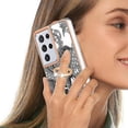 thumbnail image 5 of For Samsung Galaxy S21 Ultra 5g Electroplating Dual-side Imd Phone Case With Ring Holder(smile), 5 of 5