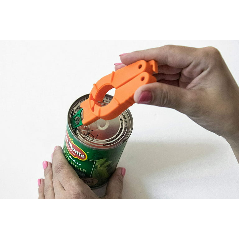 2 Easy Safe Ring Pull CAN OPENER Protects Nails Arthritis Hands