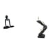 thumbnail image 1 of Escultura de resina de pensador abstracto para estantería, armario, dormitorio, mesa, adorno, estatua de escalera, artesanía, figura decorativa,, 1 of 8