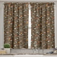 thumbnail image 2 of Ambesonne Colorful Valance & Curtain, Eastern Style, 55"x30", Multicolor, 2 of 6