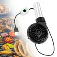 thumbnail image 6 of figatia BBQ Fan Barbecue Tool Stainless Steel Windpipe Multipurpose BBQ Cooking Fan Electric Bellows for Camping Hiking Indoor Picnic Adjustable, 6 of 8