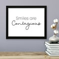 thumbnail image 2 of Smiles are contagious, 5 x 7 Black FRAMED Print Wall Art, 2 of 3