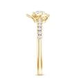 thumbnail image 3 of Rosec Jewels Lab Grown Diamond Flower Promise Ring for Engagement (EF-VS Quality Certified), 18K Yellow Gold, US 4.00, 3 of 8