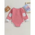thumbnail image 4 of Bagilaanoe Newborn Baby Girl Boy Rompers Stripe Print Long Sleeve Bodysuits 3M 6M 12M 18M Infant Fall Casual One Piece Short Jumpsuits, 4 of 9
