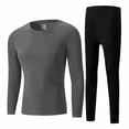 thumbnail image 3 of DYTTDG Men’s Thermal Underwear 2‑Piece Set, Soft Long Sleeve Top & Long Pants, Solid Color Base Layer, Lightweight Warm Knit Loungewear for Fall Winter Daily Wear, 3 of 7