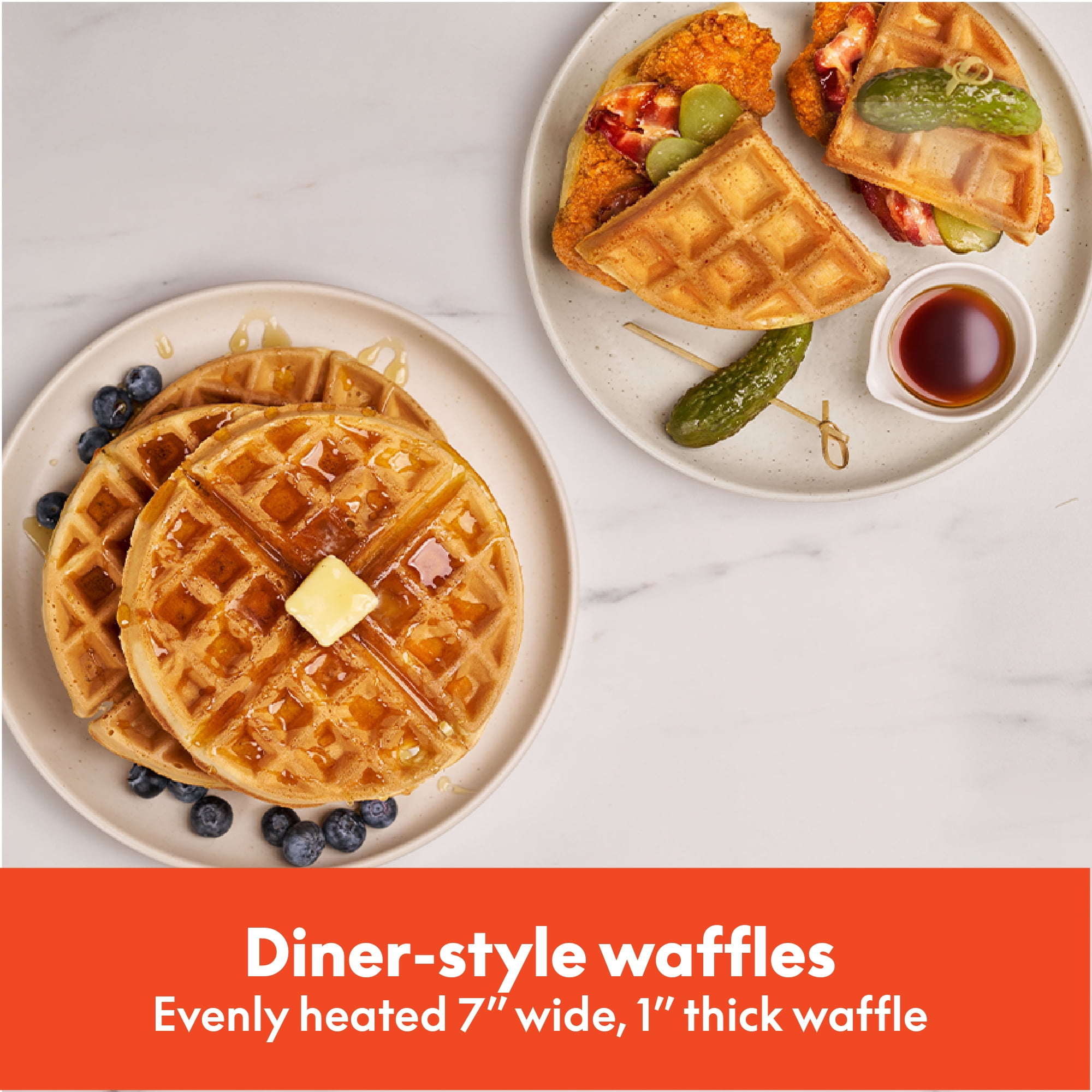 bella Stack & Store Mini Waffle Maker, Seaglass