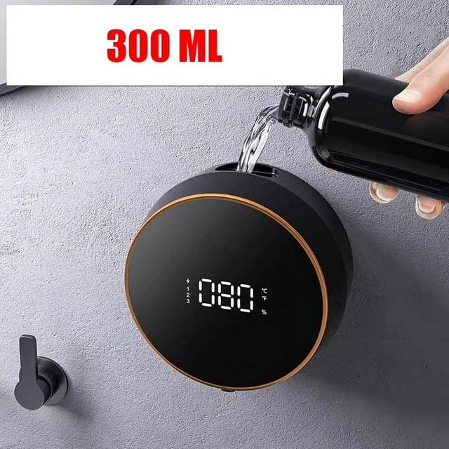CC TOY Wall Mounted Automatic Liquid Soap Dispenser Infrared Sensor Foam Machine LED Temperature Display