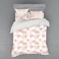 thumbnail image 1 of Ambesonne Pastel Bedding Set 4 Pcs, Soft Spring Floral Motif, Queen, Brown Pale Pink White, 1 of 3