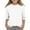 White, variant on Meresysid Kids Three-Quarter Sleeve Shirts Crewneck Solid Color Pullover Basic Tees Daily Tees Blouses Spring Summer Clothes Blue 4-5 Years