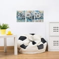 thumbnail image 6 of Watercolor Dandelion Canvas Wall Art White Flowers Floral Paintings Abstract Flowers Prints Teal Turquoise Pictures Artwork for Bathroom Living Room Bedroom Nursery Office Home Decor 12"X16"x3, 6 of 6