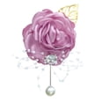 thumbnail image 2 of Tnobhg Rose Wrist Corsage Boutonniere Fine Workmanship Rhinestone Corsage Elegant Wedding Flower Accessories, 2 of 8