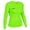 Fluro Green, variant on Women's Base Layer Long Sleeve Top – Quick Dry Sweat-Wicking Compression Shirt for Sports & Training – XS to XL – Multiple Colours