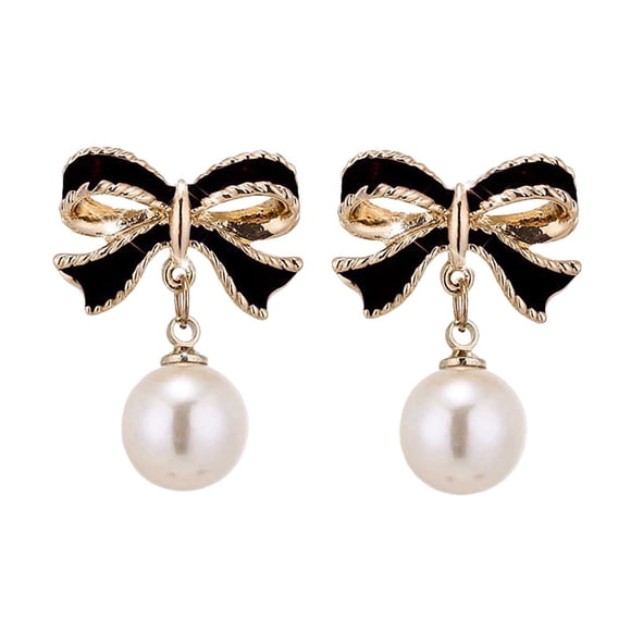 Hearth & Gear Elegant Minimalist Pearl Earrings For Women Delicate Drop Dangle Design Gentle Fashion Accessory Ideal For Her Universal Jewelry Earring Set for Women Cute Jewelry Tropical Earrings for