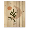 thumbnail image 3 of Designart 'Abstract Geometrical Leaf With Moon I' Modern Print on Natural Pine Wood, 3 of 5